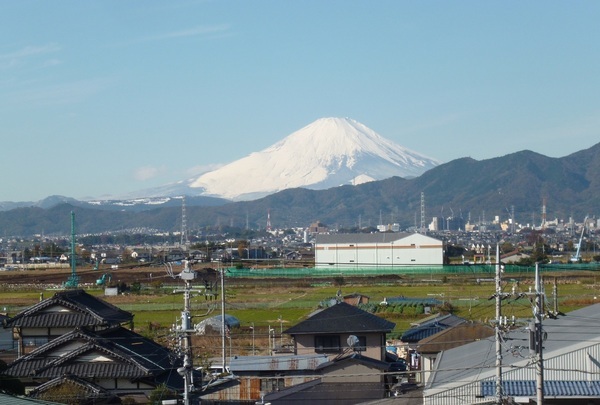 天気の良い日には富士山を眺められます。