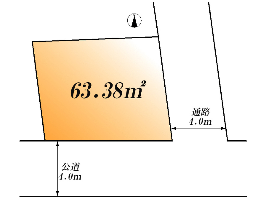    区画図　6580万円、3LDK+S（納戸）、土地面積63.38m2、建物面積105.48m2