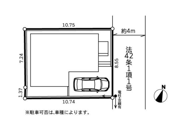 緑豊かで閑静な住宅街です。