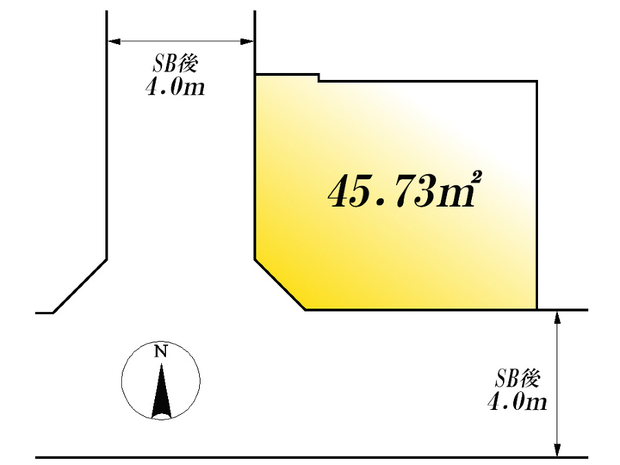   区画図　価格5680万円、2LDK+S、土地面積45.73m2、建物面積82.38m2