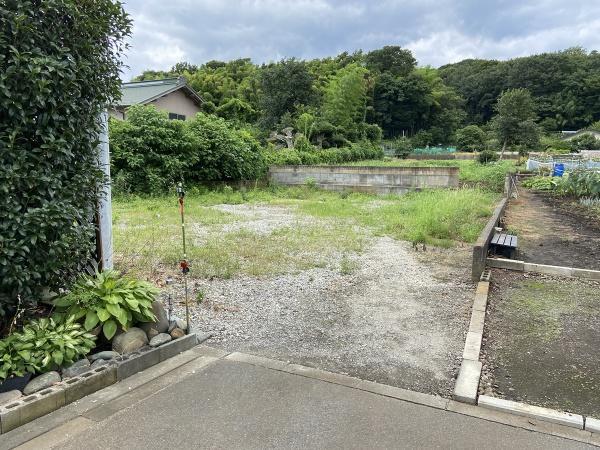 全面道路から現地を見た写真