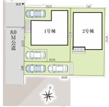 新築戸建　松戸市常盤平６丁目　6期　1号棟　全2棟