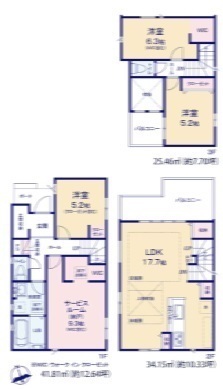 新築戸建　葛飾区奥戸３丁目　8期　2号棟　全3棟