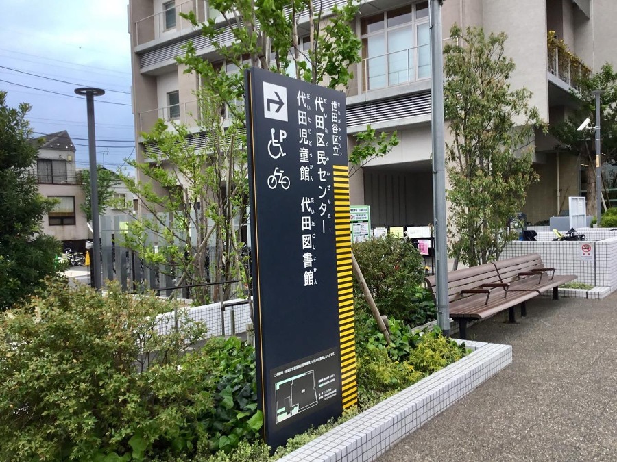 世田谷区立代田図書館 1030m 