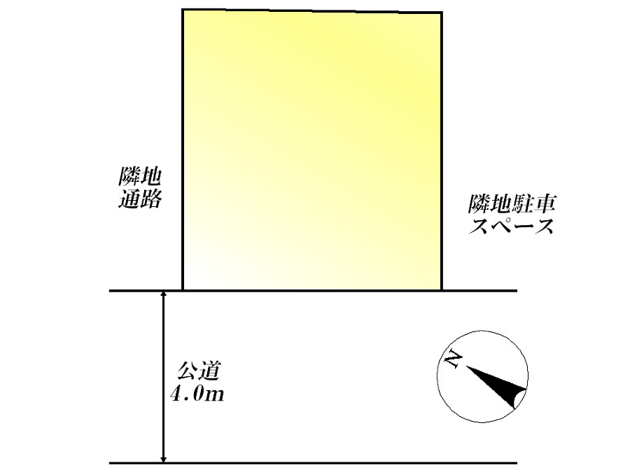   区画図　土地価格6959万円、土地面積38.80ｍ2