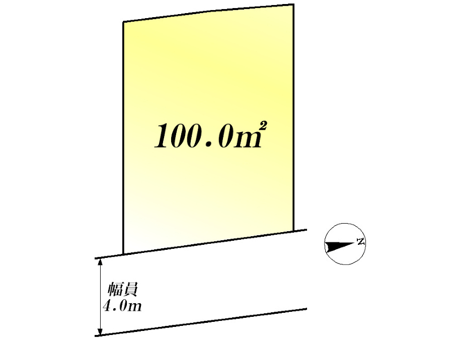   区画図　土地価格7580万円、土地面積100.0m2