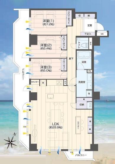 藤沢市片瀬海岸１丁目の物件画像