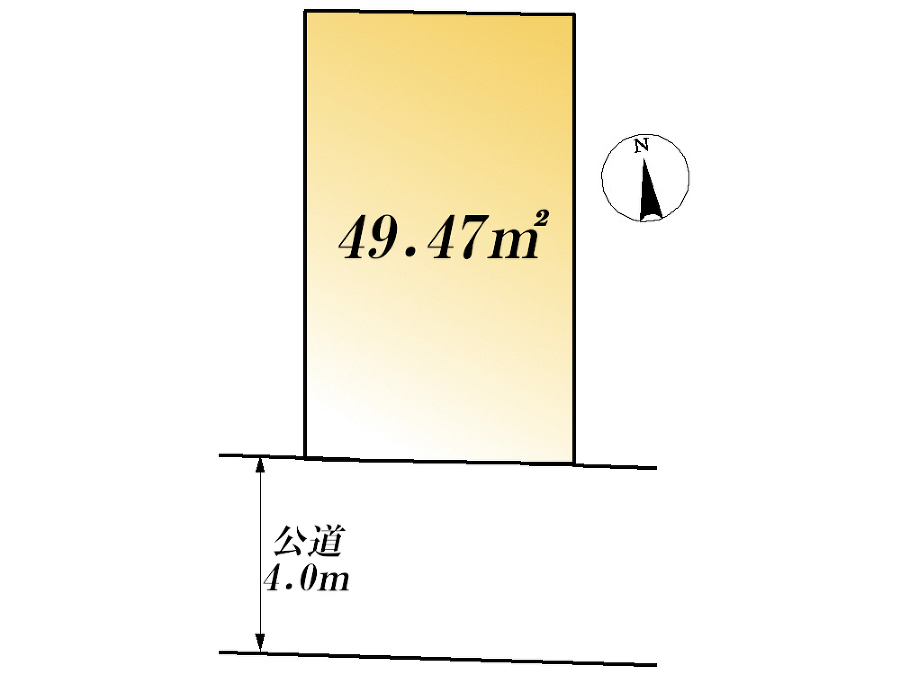   区画図　価格5480万円、1LDK+2S、土地面積49.47m2、建物面積84.25m2