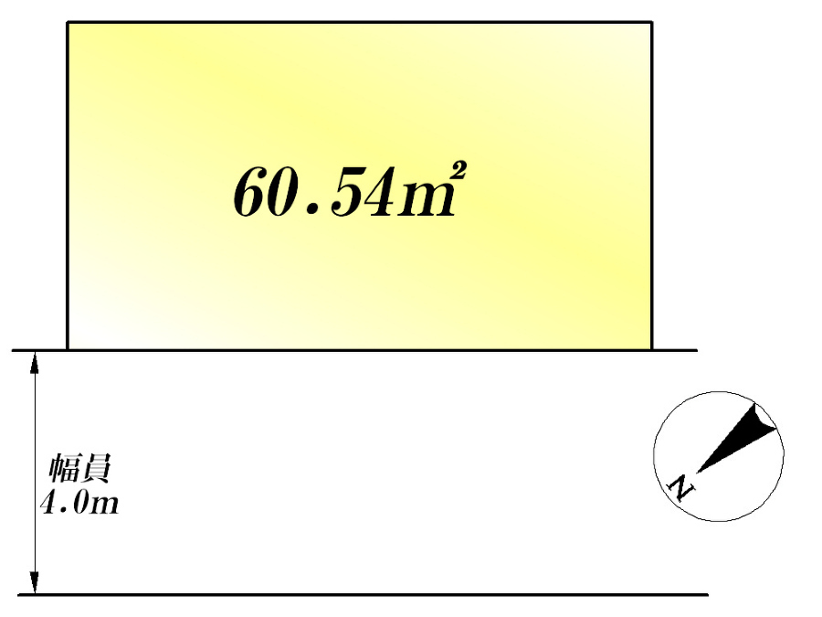   区画図　価格4380万円、3LDK、土地面積60.54m2、建物面積87.54m2