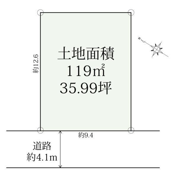 区画図　建築条件ありません。