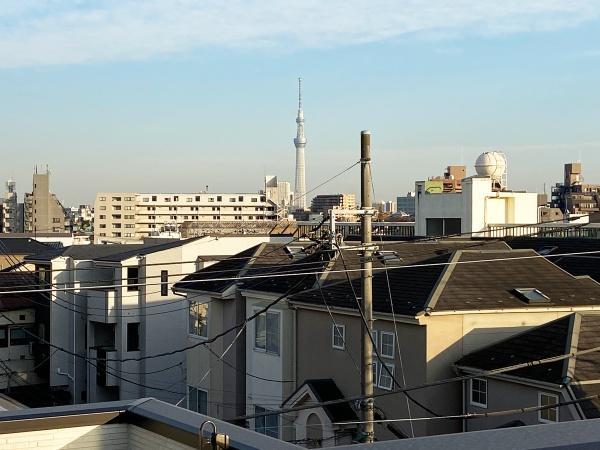 スカイツリーが望めます。