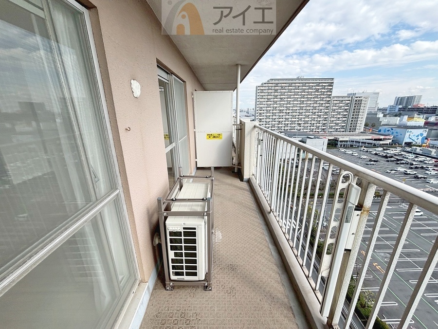 南面バルコニーで毎日のお洗濯も快適