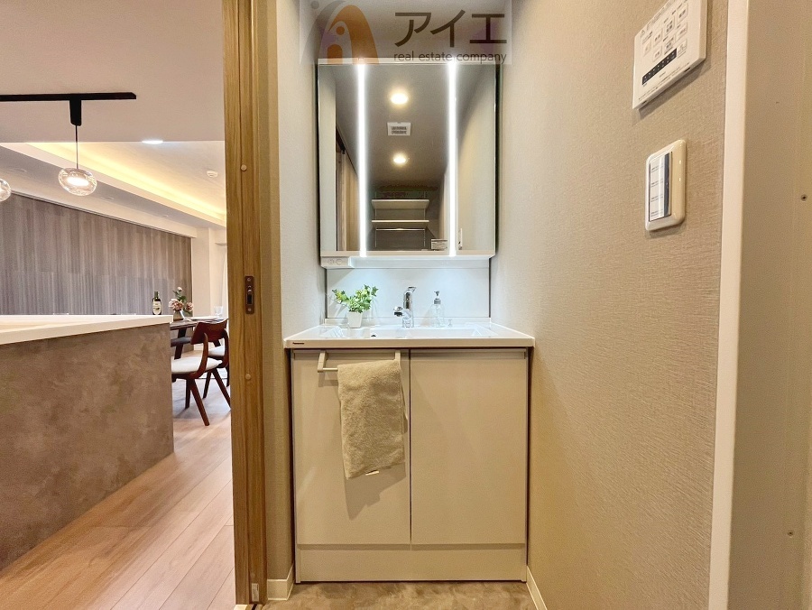 上質な洗面空間がゆとりの時間を演出