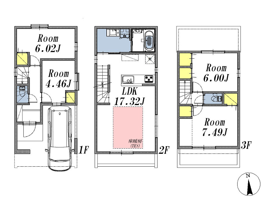   建物プラン例4LDK、土地価格6162万円、土地面積62.7㎡、建物価格2618万円、建物面積105.92㎡