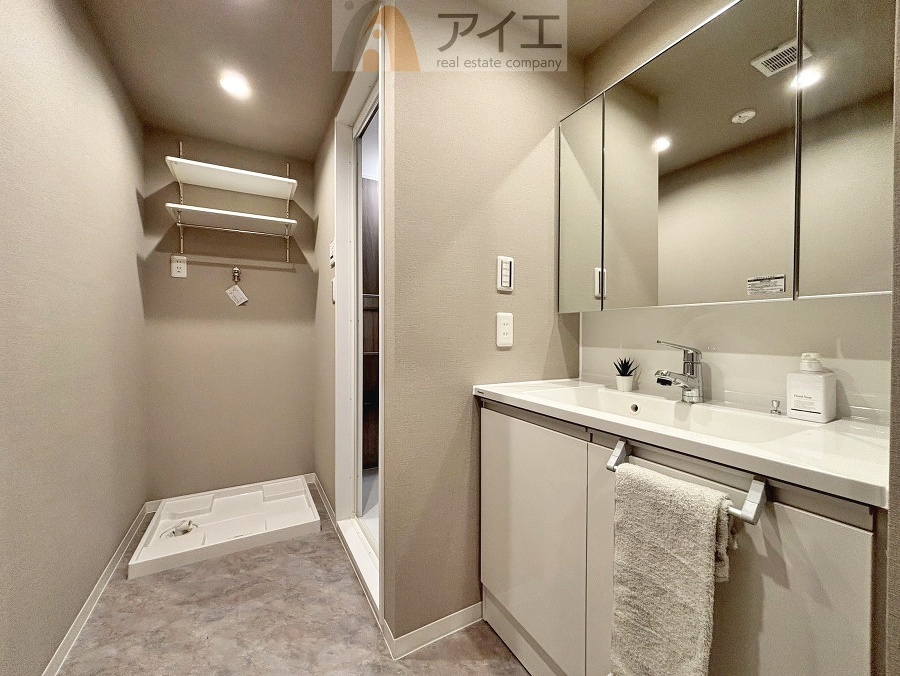 上質な洗面空間がゆとりの時間を演出