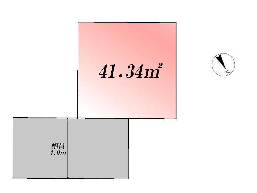   区画図　土地価格2879万円、土地面積41.34ｍ2