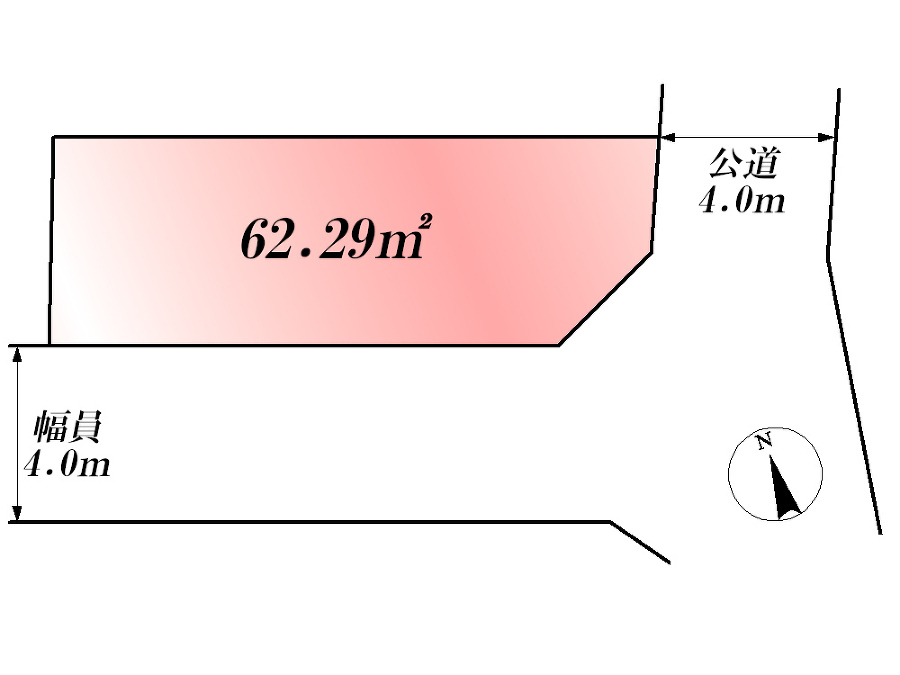  区画図　土地価格4741万円、土地面積62.29m2