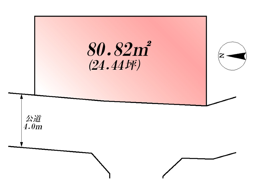    区画図　価格7980万円、4LDK、土地面積80.82m2、建物面積82.06m2