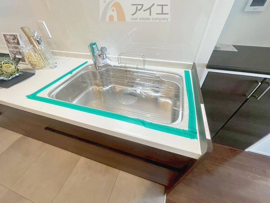 【施工例】水道一体型の浄水器。ボタン一つで切替可能水回りもすっきり