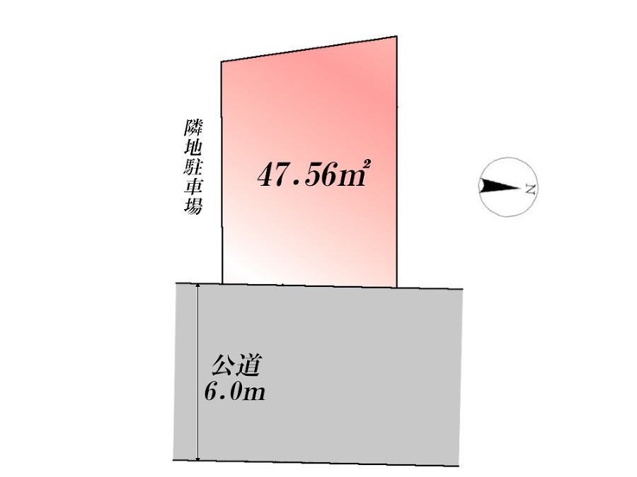   区画図　価格6680万円、2LDK+S、土地面積47.56m2、建物面積84.76m2