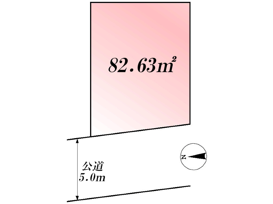    区画図　価格7780万円、2LDK+2S、土地面積82.63m2、建物面積83.31m2