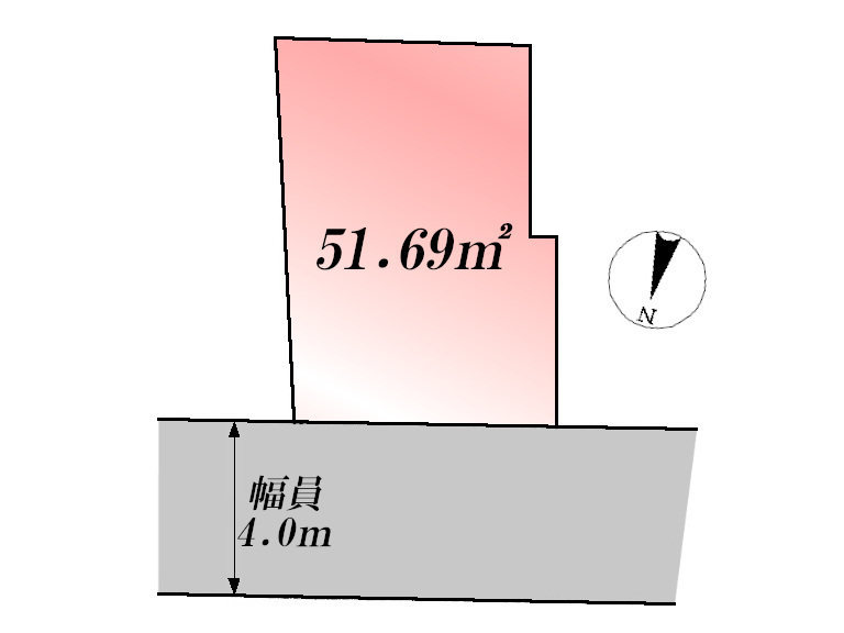   区画図　価格8980万円、2LDK+S、土地面積51.69m2、建物面積90.12m2
