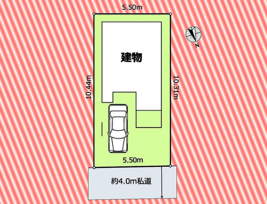   区画図　価格9980万円、2LDK+S、土地面積57.14m2、建物面積101.82m2